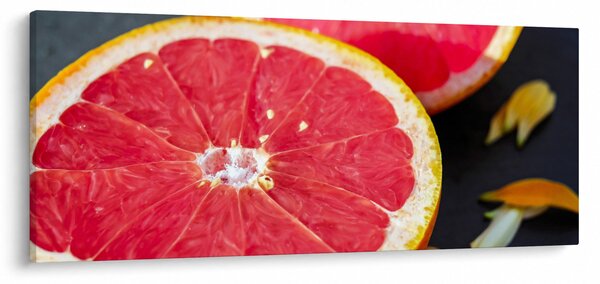 Tablou cu grapefruit tăiat (120x50 cm)