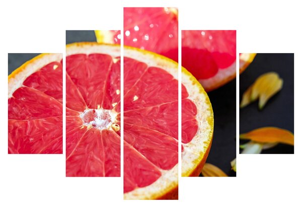 Tablou cu grapefruit tăiat (150x105 cm)