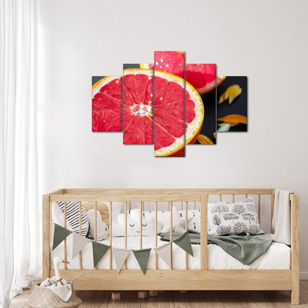 Tablou cu grapefruit tăiat (150x105 cm)
