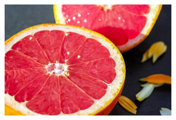 Tablou cu grapefruit tăiat (90x60 cm)