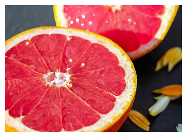 Tablou cu grapefruit tăiat (70x50 cm)