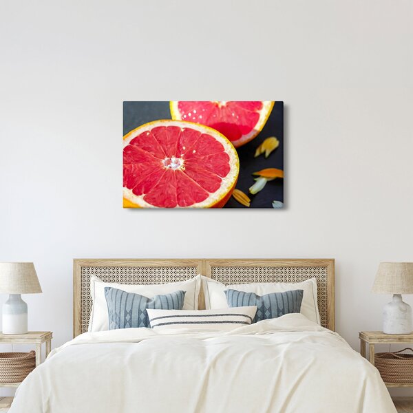 Tablou cu grapefruit tăiat (90x60 cm)