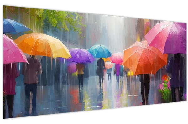 Tablou - Zi ploioasă (120x50 cm)