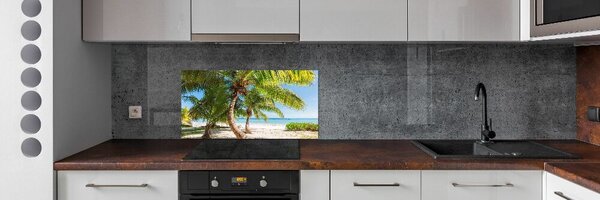 Panou sticla securizata bucatarie plaja tropicala