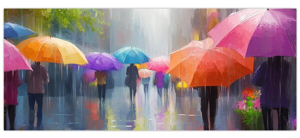 Tablou - Zi ploioasă (120x50 cm)