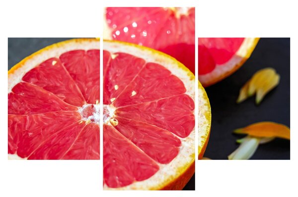 Tablou cu grapefruit tăiat (90x60 cm)