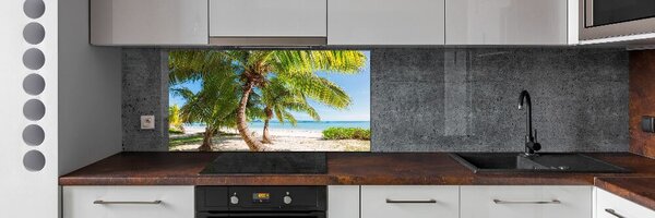 Panou sticla securizata bucatarie plaja tropicala