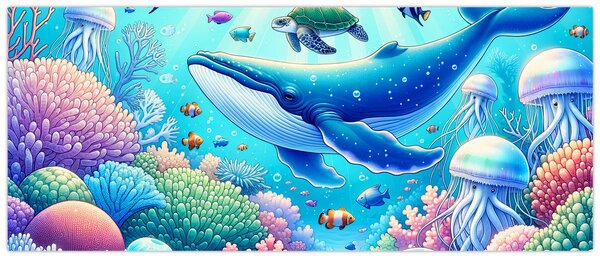 Tablou – Lume subacvatică (120x50 cm)