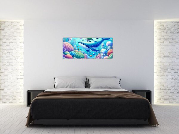 Tablou – Lume subacvatică (120x50 cm)