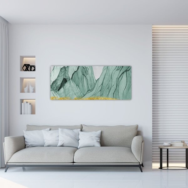Tablou - Munții Smarald N⁰1 (120x50 cm)