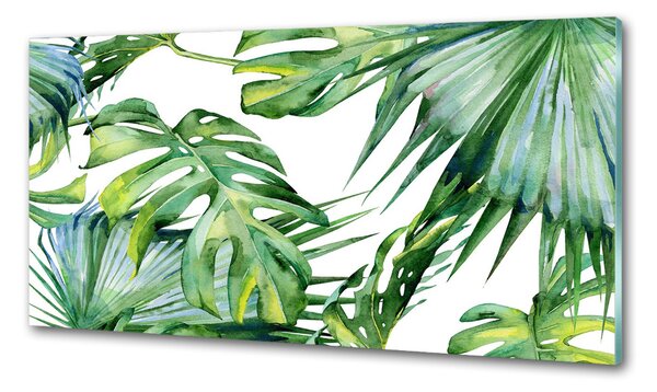 Panou perete bucătărie frunze tropicale