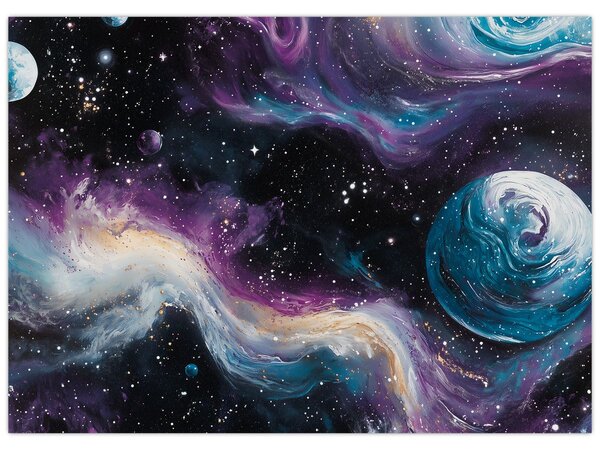 Tablou - Univers pictat (70x50 cm)