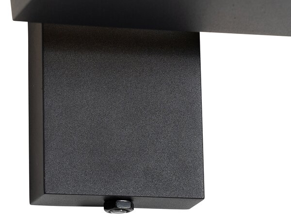 Lampa de perete exterioara neagra cu LED si senzor de crepuscul - Ferdinand