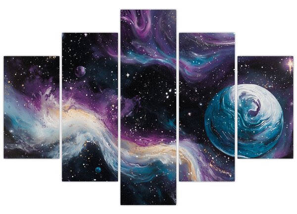 Tablou - Univers pictat (150x105 cm)