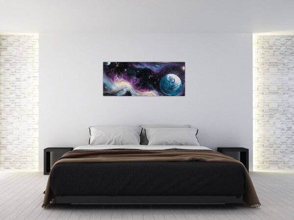 Tablou - Univers pictat (120x50 cm)