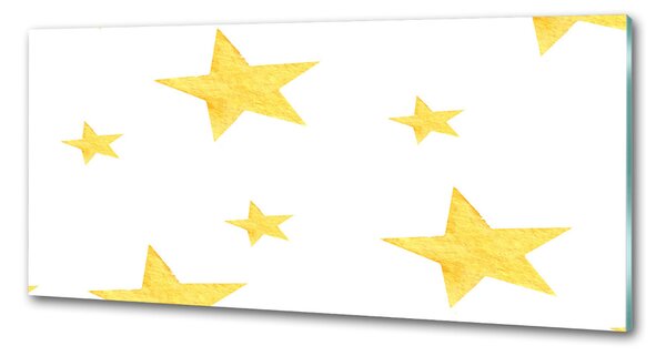 Panou sticlă bucătărie stele galbene