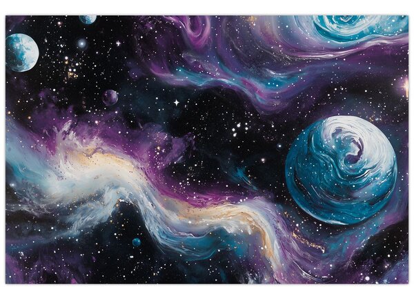 Tablou - Univers pictat (90x60 cm)