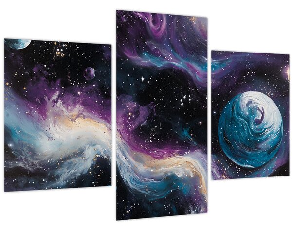 Tablou - Univers pictat (90x60 cm)