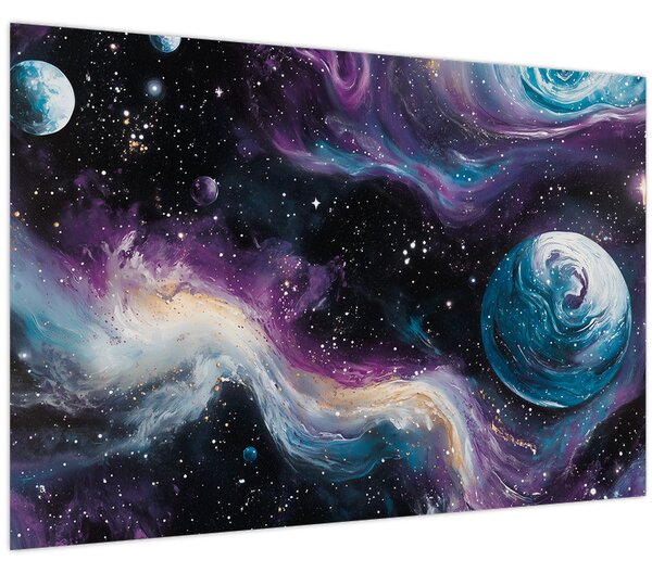 Tablou - Univers pictat (90x60 cm)