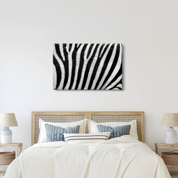 Tablou cu piele de zebră (90x60 cm)