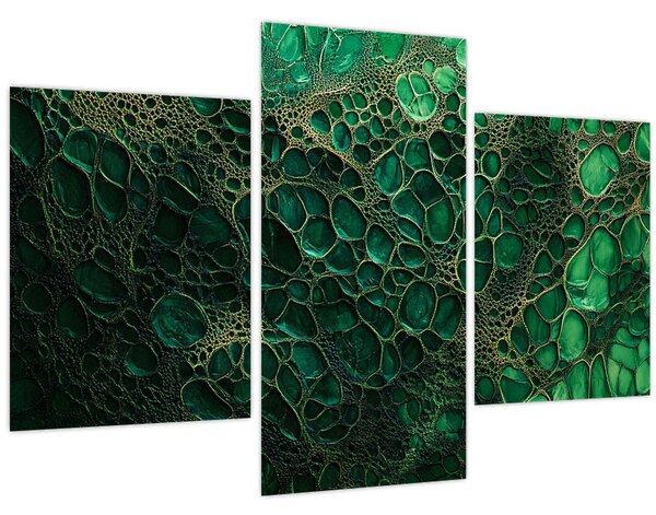 Tablou - Imagine microscopică verde (90x60 cm)