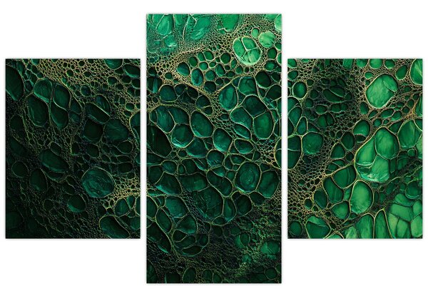 Tablou - Imagine microscopică verde (90x60 cm)
