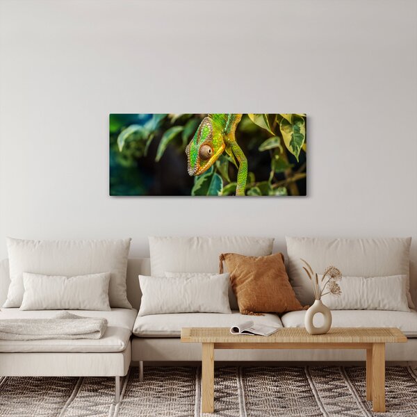 Tablou cu cameleon (120x50 cm)