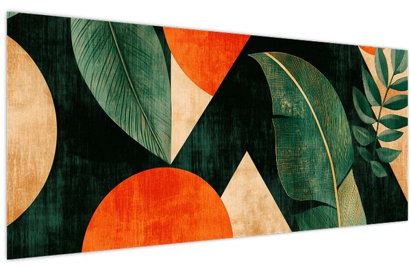 Tablou - Motive naturale geometrice II. (120x50 cm)