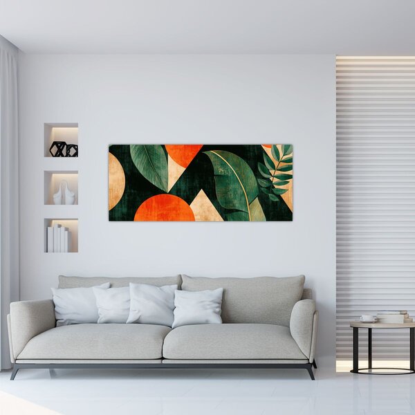 Tablou - Motive naturale geometrice II. (120x50 cm)