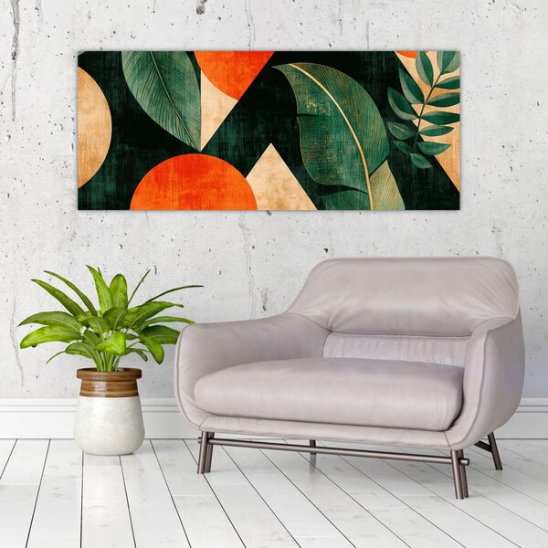 Tablou - Motive naturale geometrice II. (120x50 cm)