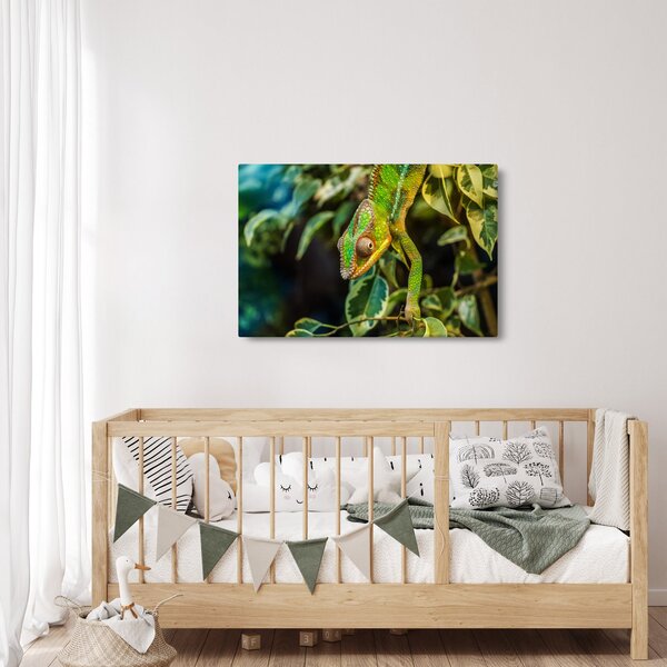 Tablou cu cameleon (90x60 cm)