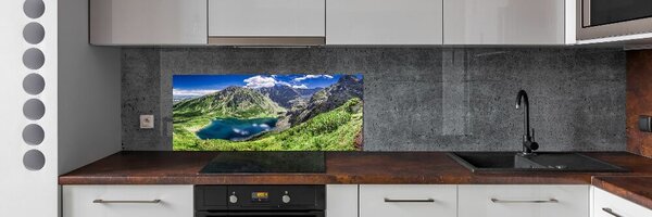 Panou sticla securizata bucatarie Negru iaz Tatry