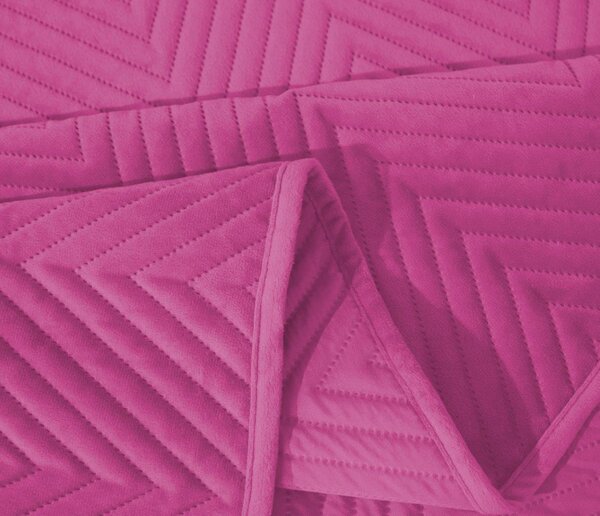 Cuvertura de pat din catifea mov ARROW VELVET Dimensiuni: 170 x 210 cm