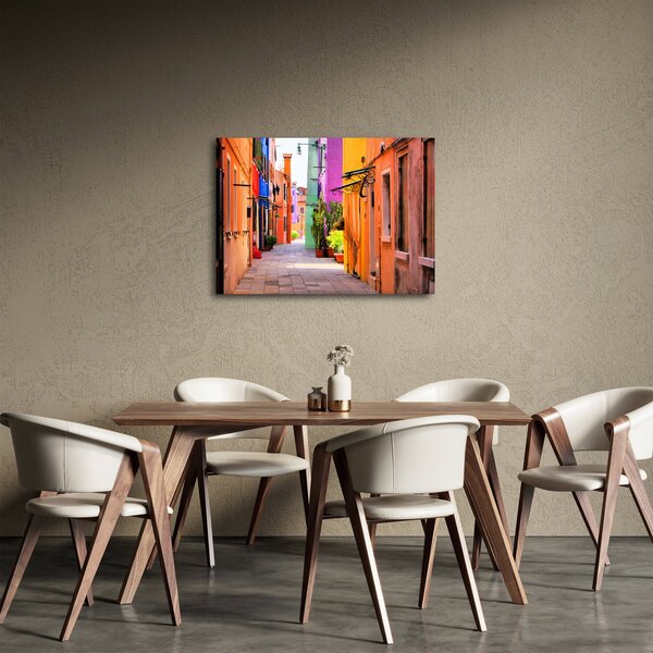 Tablou cu străduță colorata italiană (70x50 cm)