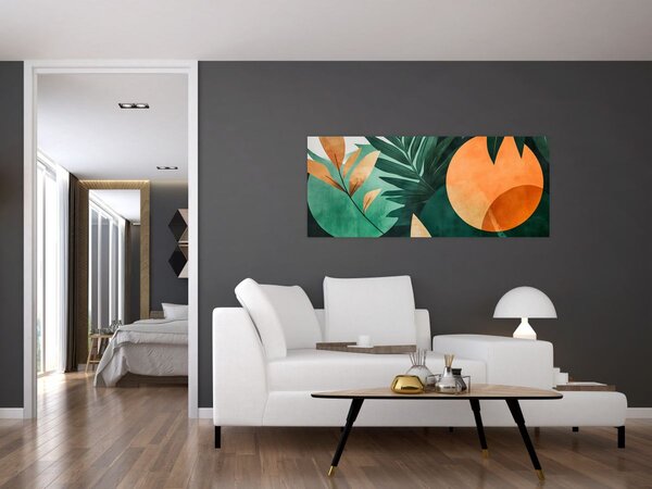 Tablou - Motive naturale geometrice (120x50 cm)