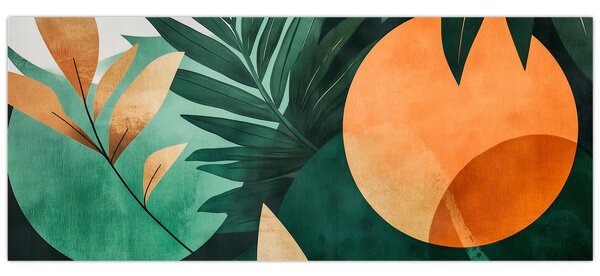 Tablou - Motive naturale geometrice (120x50 cm)