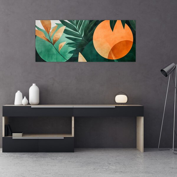 Tablou - Motive naturale geometrice (120x50 cm)