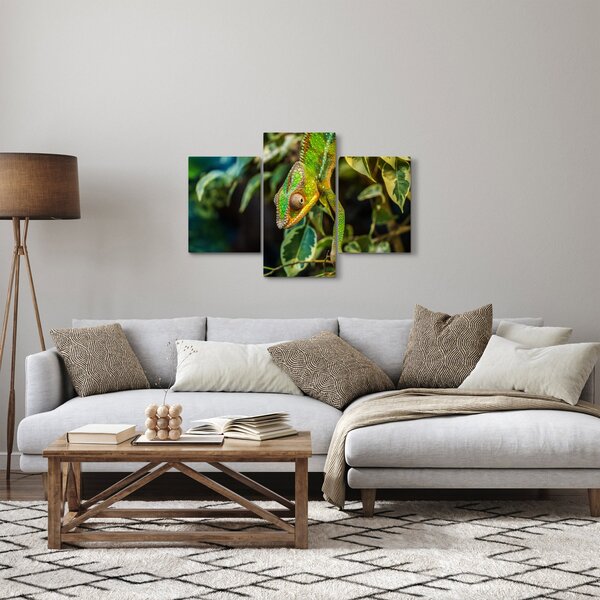 Tablou cu cameleon (90x60 cm)