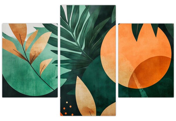 Tablou - Motive naturale geometrice (90x60 cm)