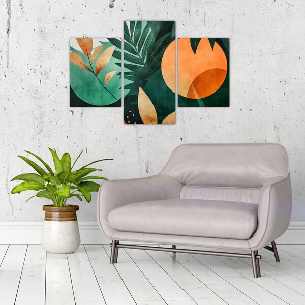 Tablou - Motive naturale geometrice (90x60 cm)