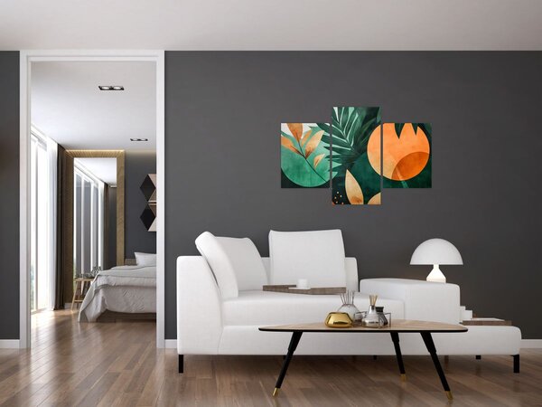 Tablou - Motive naturale geometrice (90x60 cm)