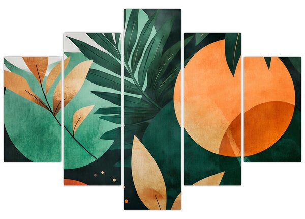 Tablou - Motive naturale geometrice (150x105 cm)