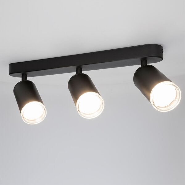 Spot pentru baie Brilagi SELE 3xGU10/30W/230V IP44 negru