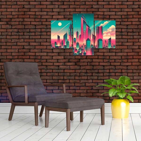 Tablou – Metropolă în stil pop-art (90x60 cm)
