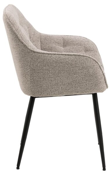 Scaun de dining Brooke bouclé, bej