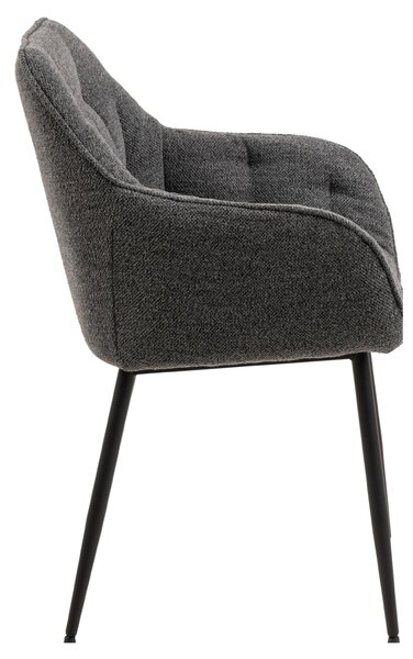 Scaun de dining Brooke bouclé, antracit