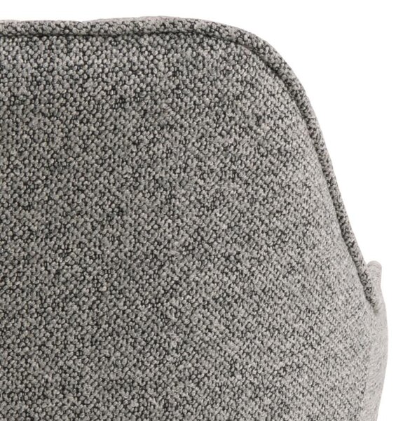 Scaun de dining Brooke bouclé, gri deschis