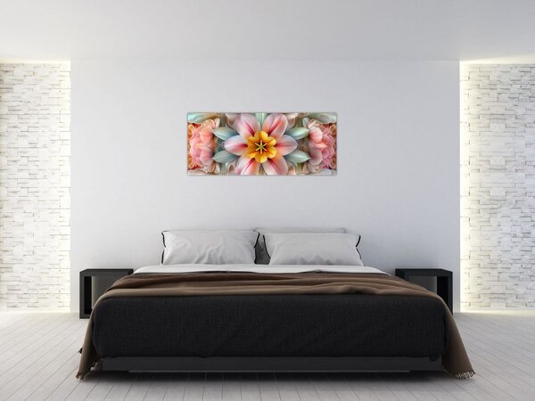 Tablou - Floare caleidoscopică (120x50 cm)
