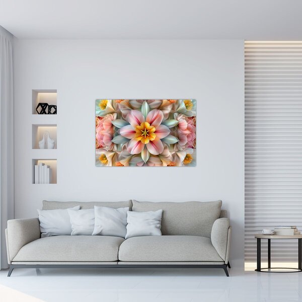 Tablou - Floare caleidoscopică (90x60 cm)