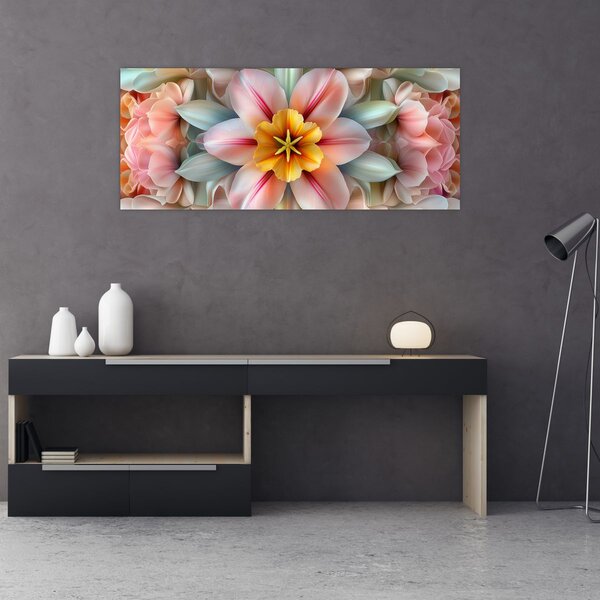 Tablou - Floare caleidoscopică (120x50 cm)